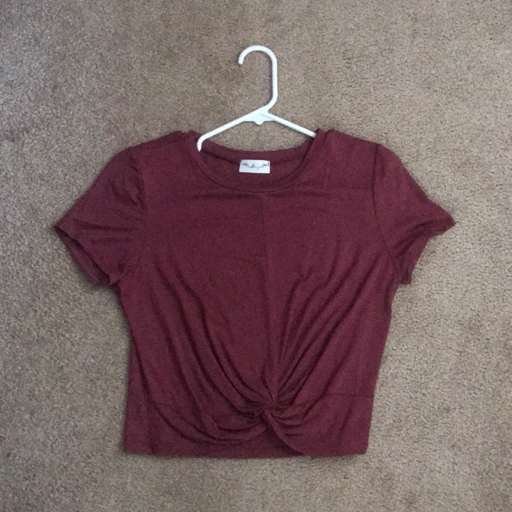 Knotted Front Crop Top